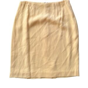 Women's Butter Yellow Pencil Skirt